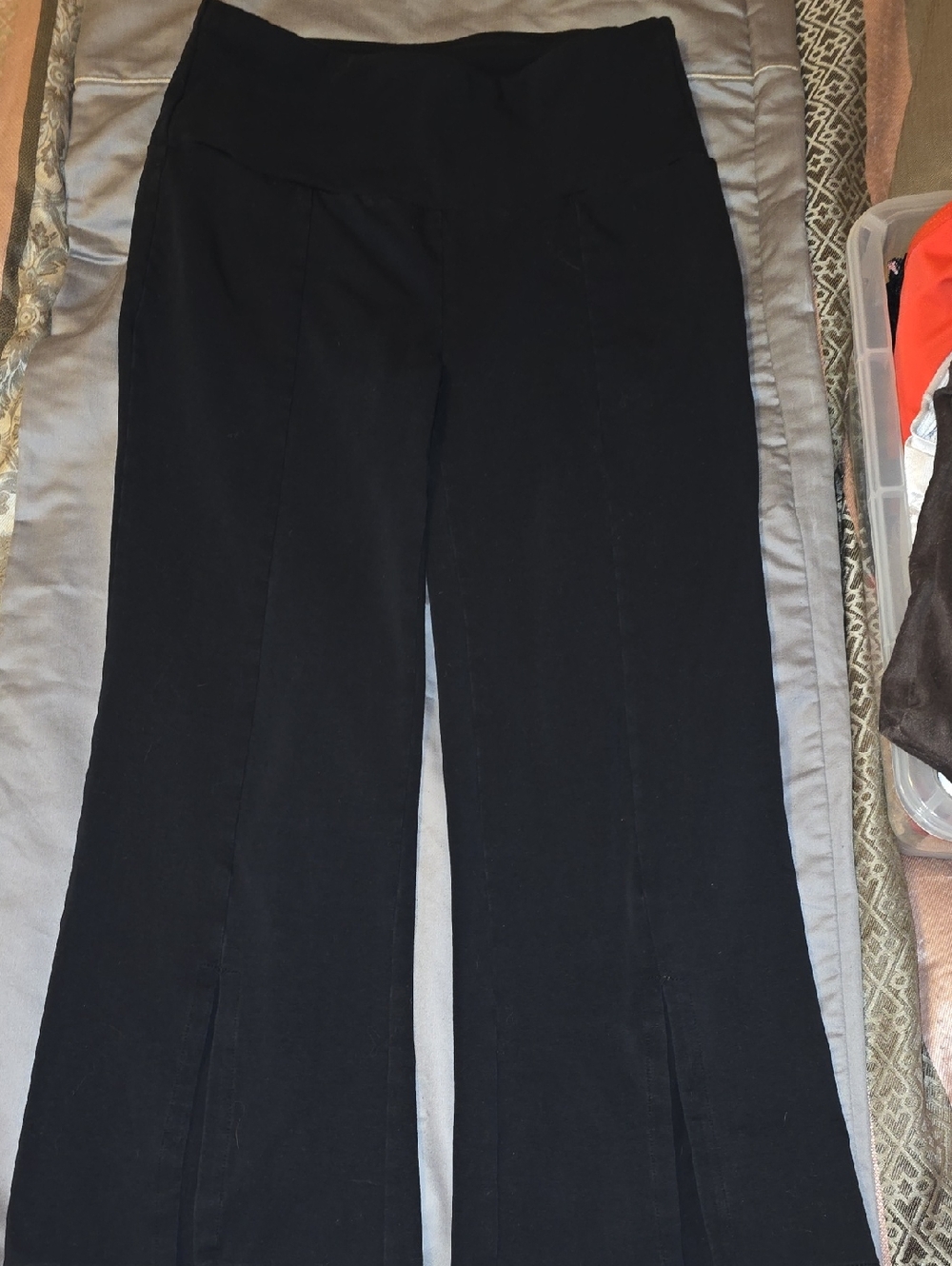 Ruby Ribbon Black Wide-Leg Pant